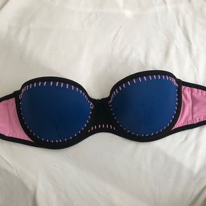 Pattern block- bandeau swimsuit top